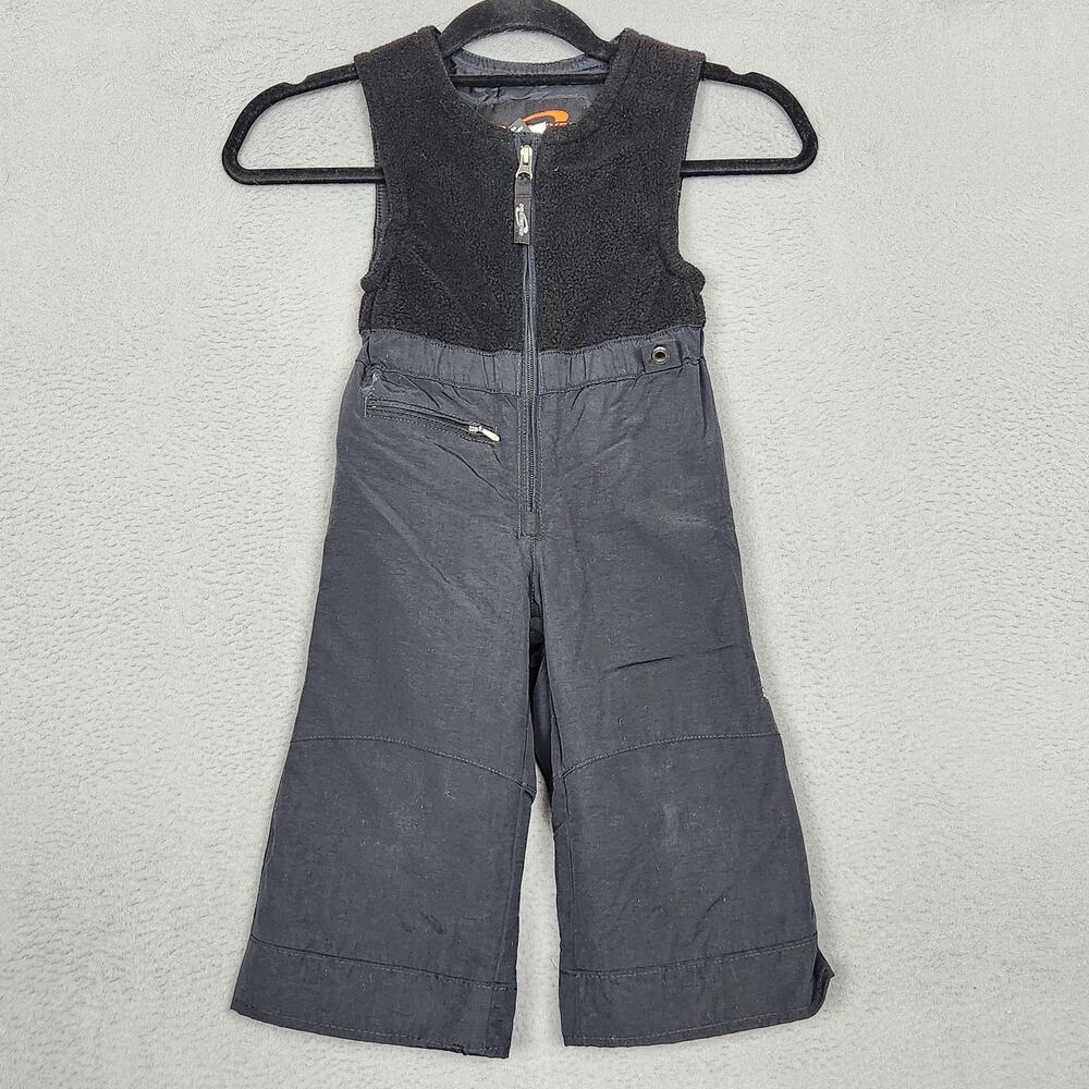 Obermeyer Snow Bib Pants Kids 2 Black HydroBlock I-Grow Ski Snowboard Overalls
